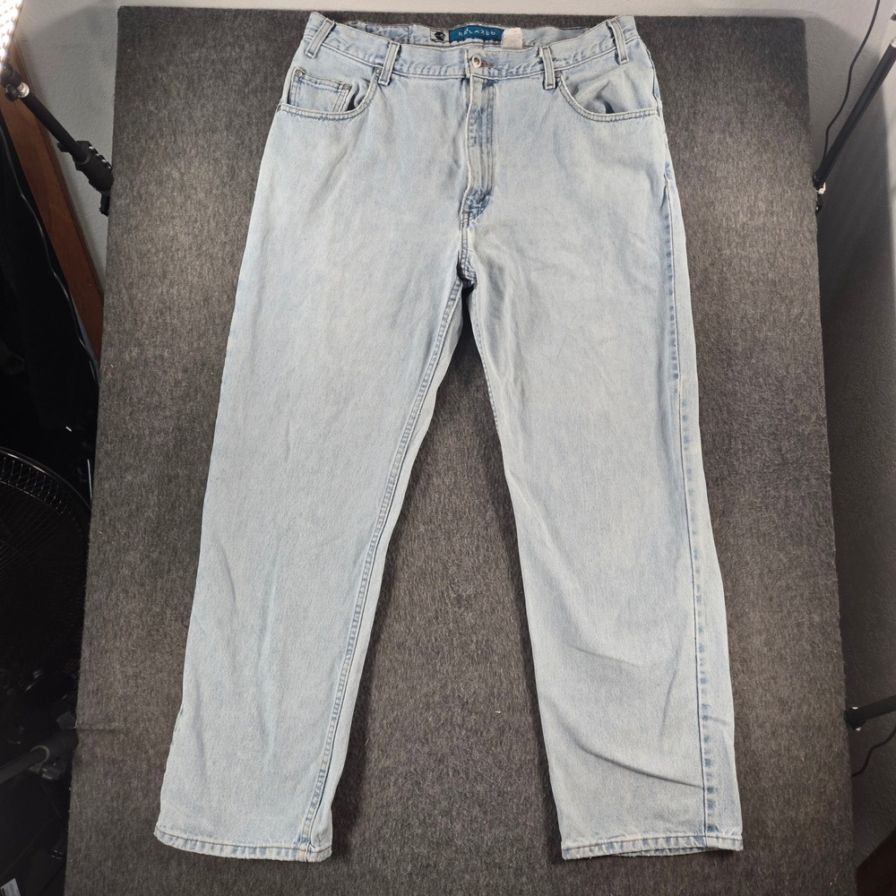 Vintage Levi's SilverTab Relaxed Fit Jeans Mens 38x32‎ Light Wash Baggy Skater